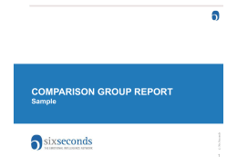 Sample – Comparison Group Report