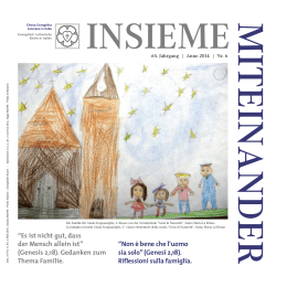 &ldquo;Es ist nicht gut, dass der Mensch allein ist&rdquo; (Genesis 2,18