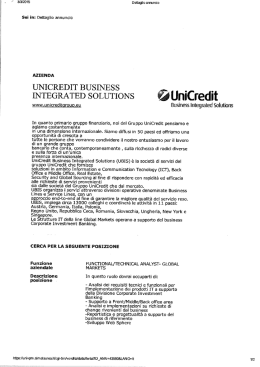 Job description proposte dall`azienda