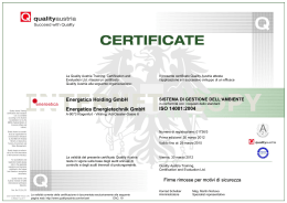 ISO 14001:2004 Energetica Holding GmbH Energetica