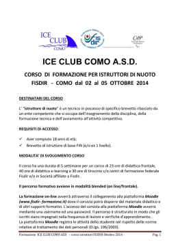 Corso di Formazione Ice Club Como