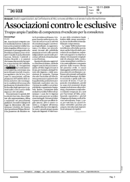 12 novembre 2009, Il Sole 24 Ore