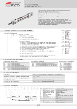 micro cilindri pneumatici | cylinders iso 6432