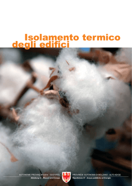 Isolamento termico degli edifici