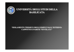 isolamento termico - Università degli Studi della Basilicata