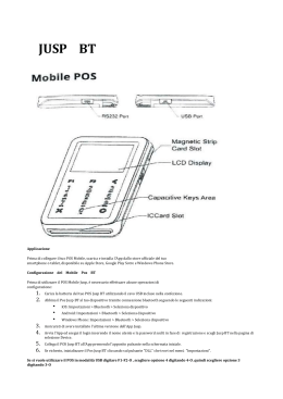 Jusp BT - Manuale