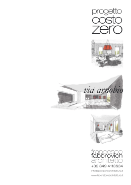 brochure progetto costo zero via arnobio.indd