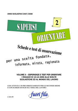 SAPERSI ORIENTARE 0708