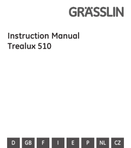 Instruction Manual Trealux 510