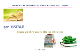 per natale 2015 - Liceo Artistico Cagliari