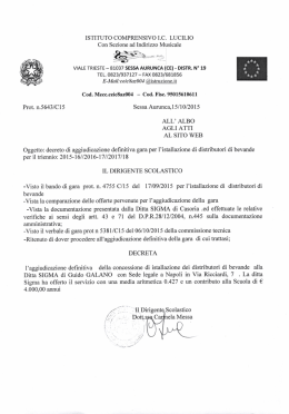 ISTITUTO COMPRENSIVO I.C. LUCILIO Con Sezione ad Indirizzo