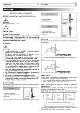 INVERTER OFF INVERTER ON