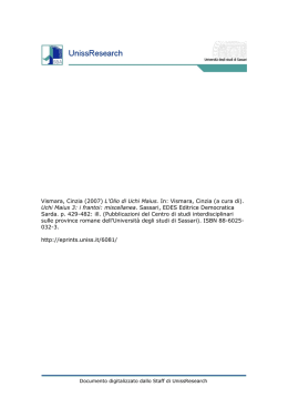 Vismara, Cinzia (2007) L`Olio di Uchi Maius. In