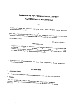 CQNYENZIONE PER PRGFESSIONISTI AQERENTI AL`L`GR`ЩINE