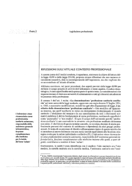 L` infermiere viene riconosciuto come professionista