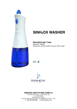 Sinhox Washer - Sinh2ox Lavaggi Nasali