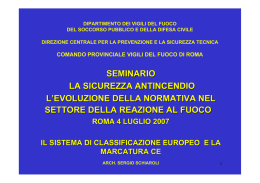 Sistema di classificazione europeo e la marcatura CE