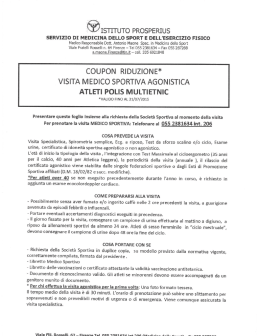 COUPON - ISTITUTO PROSPERIUS