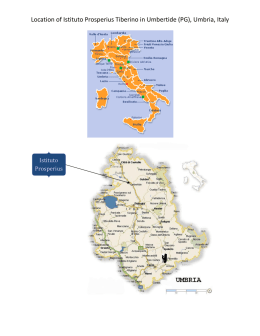 Location of Istituto Prosperius Tiberino in Umbertide (PG), Umbria, Italy