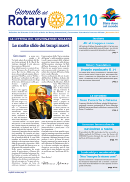 Novembre 2015 - Rotary Distretto 2110