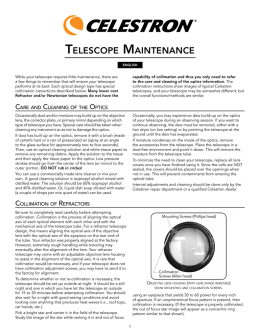 TELESCOPE MAINTENANCE