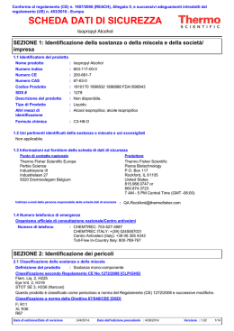 SCHEDA DATI DI SICUREZZA - Thermo Fisher Scientific