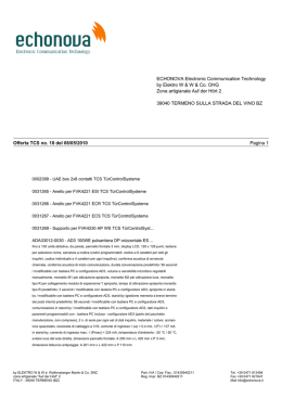 schede techniche