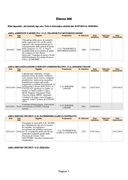 Elenco Atti - Provincia di Trieste