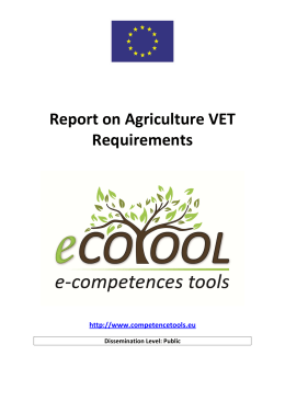 Report on Agriculture VET Requirements
