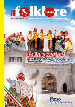 Luglio-Agosto 2011 - Federazione Italiana Tradizioni Popolari