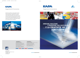 &hellip;E LA CREATIVITA` VA SUBITO SU DI GIRI!