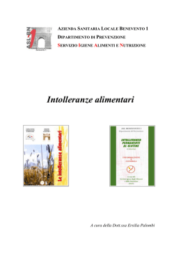 Intolleranze alimentari