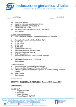 ° federazione ginnastica d`Italia