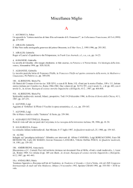 miscellanea Miglio 31.03.2015 - Istituto Storico Italiano per il Medioevo