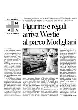 Corriere di Arezzo del 18 Maggio 2015