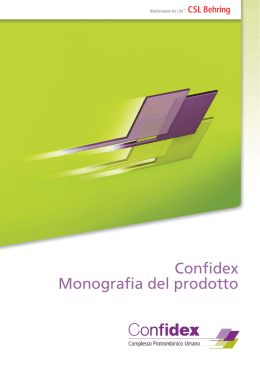 Confidex Monografia del prodotto
