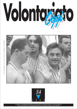 N.3-4 - Centro Nazionale per il Volontariato