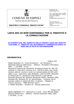 CD ROM - Comune di Empoli