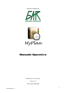 MyPlan - Ear Informatica