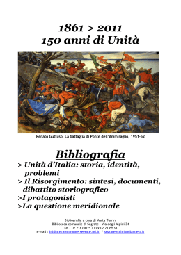 Unità d`Italia e Risorgimento