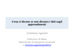 Cosa ci dicono (e non dicono) i dati sugli apprendimenti