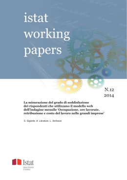istat working papers