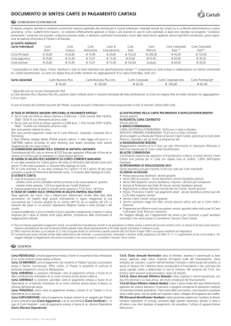 DOCUMENTO DI SINTESI CARTE DI PAGAMENTO CARTASI