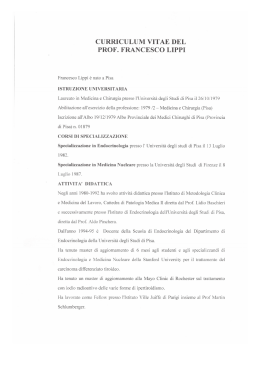 CURRICULUM VITAE DEL