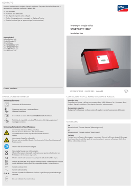 WINDY BOY 1100LV - Istruzioni per l`uso