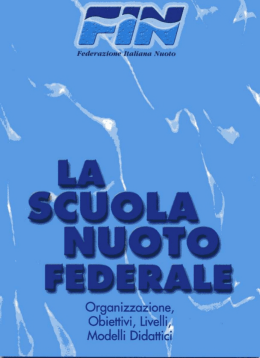 modello didattico - Federazione Italiana Nuoto