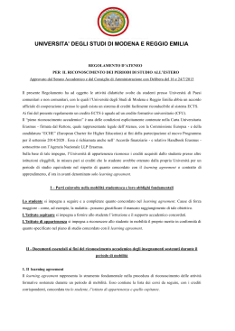 Documento in formato  - Università degli studi di Modena e