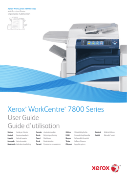 Stampante multifunzione WorkCentre 7800 Series