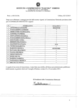 istituto comprensi `o &ldquo;pascoli&rdquo; urbino
