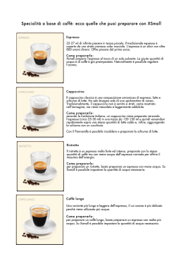 Specialità a base di caffè: ecco quelle che puoi preparare con XSmall